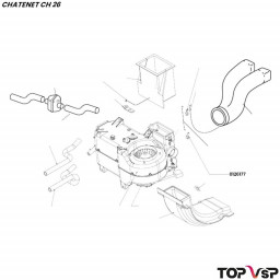 Came diffuseur de chauffage Chatenet ch 26 à Sporteevo ch 39 - 0126177