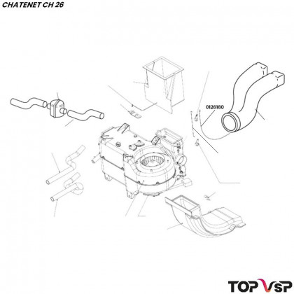 Commande de volet diffuseur Chatenet ch 26 à Sporteevo ch 39 - 0126180