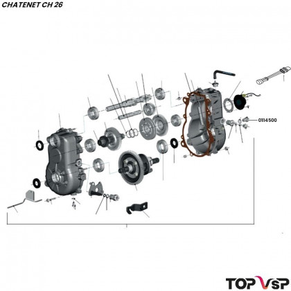 Vis iso 7380 promoblock Chatenet ch 26 à ch 46 - 0114500