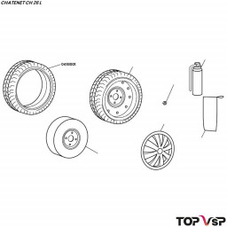 Pneu Michelin 145/70 r13 pouces Chatenet ch 26 l pièces détachées pour auto sans permis