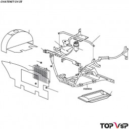 Berceau moteur Lombardini 442 dci Chatenet ch 28 - 0128004