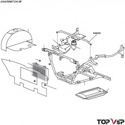 Tube de liaison de support calculateur Chatenet ch 28 - 0128010