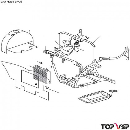 Insonorisation de carter sous moteur aluminium Chatenet ch 28 - 0326076