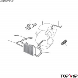 Durit supérieure de moteur radiateur Chatenet ch 28 - 1128001