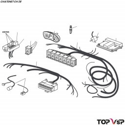 Micro relais 30 ampères 12 volts Chatenet ch 28 - 0117119