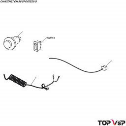 Interrupteur d'ouverture de coffre Chatenet ch 39 Sporteevo pièces détachées sans permis
