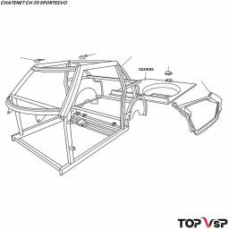 Plancher arrière coupé Chatenet ch 39 Sporteevo - 0239016