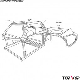 Cache serrure coupé Chatenet ch 39 Sporteevo - 0239018