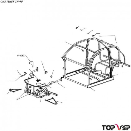 Tôle de filtre à gasoil avec pompe Chatenet ch 40 et 46 - 0140103