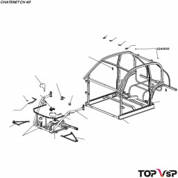 Rotule de vérin Chatenet ch 40 et 46 - 0240059