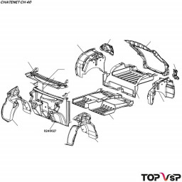 Tablier avant intérieur Chatenet ch 40 et 46 - 0240027