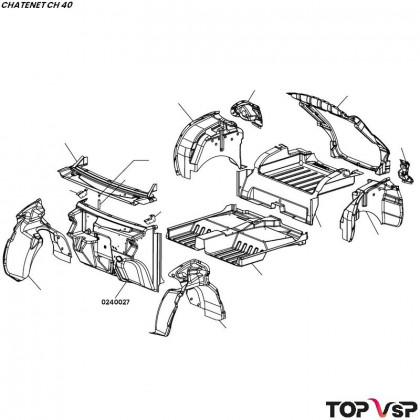 Tablier avant intérieur Chatenet ch 40 et 46 - 0240027