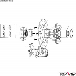 Bague de frein arrière Chatenet ch 40 et 46 - 0117443