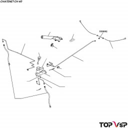 Raccord trois voies pour bras alu Chatenet ch 40 et 46 - 1138002