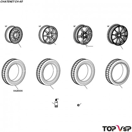 Pneu 145/70 r13 Chatenet ch 40 et 46 - 0426036