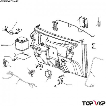 Batterie loo ste 42 ah 175*175*190 mm Chatenet ch 40 et 46 - 0038002