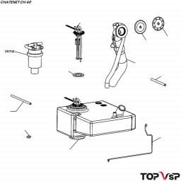 Filtre à gasoil Chatenet ch 40 pièces détachées neuves d'origine pour voitures sans permis