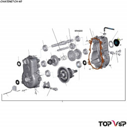 Roulement à billes 6204 Chatenet ch 40 pièces vsp car