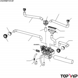 Boîtier diffuseur de chauffage Chatenet ch 40 et 46 - 0340001