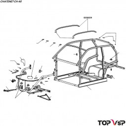 Barre de toit Chatenet ch 26 et ch 44 Barooder - 0138039
