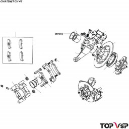 Circlips de moyeu de roue avant Kailing Chatenet ch 46 pièces automobile sans permis