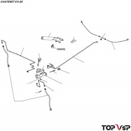 Contacteur de frein à main Chatenet ch 46 vsp pièces détachées mini car