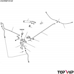 Bouchon de réservoir maître cylindre Chatenet ch 46 pièces automobile sans permis