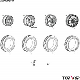 Jante alu 14 pouces urban Chatenet ch 46 pièces détachées vsp car
