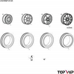 Jante alu 16 pouces premium Chatenet ch 46 pièces détachées vsp