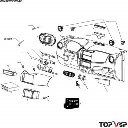 Antenne de toit Chatenet ch 46 pièces détachées vsp car