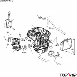 Support de boîte inférieur Chatenet ch 46 pièces détachées automobile sans permis