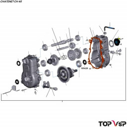 Joint spi sortie boîte de vitesses Chatenet ch 46 vsp pièces détachées