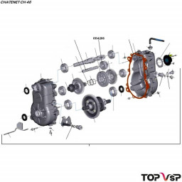 Engrenage de marche arrière mobile Chatenet ch 46 vsp pièces