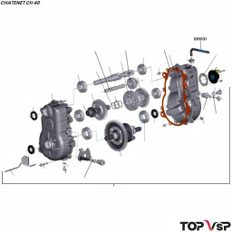 Tube de renifleur d'huile Chatenet ch 46 pièces détachées automobile sans permis