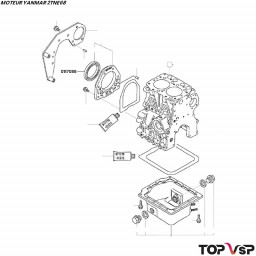 Joint spi Yanmar 2tne68 - 0117088