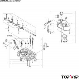 Bougie de préchauffage Yanmar 2tne68 - 0117024