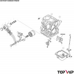 Pompe à huile Yanmar 2tne68 - 0117045