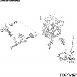 Joint de guide de jauge Yanmar 2tne68 - 0117050