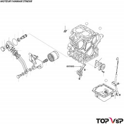 Joint torique Yanmar 2tne68 - 0117095