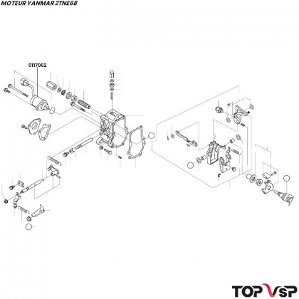 Electrostop électrique Yanmar 2tne68 - 0117062