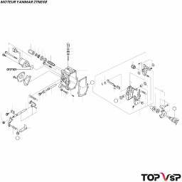 Joint torique d'électrostop électrique Yanmar 2tne68 - 0117101