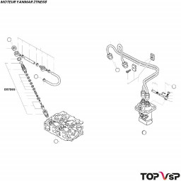 Injecteur Yanmar 2tne68 - 0117065