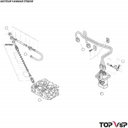 Joint torique d'injecteur Yanmar 2tne68 - 0117082