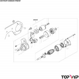 Démarreur Yanmar 2tne68 - 0117071