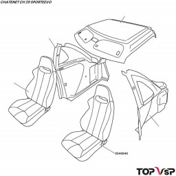 Siège gauche réglable Chatenet Sporteevo ch 39 pièces détachées voitures sans permis neuves