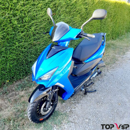 Scooter TNT Motor Dixon bleu vertigo 10 pouces 50 cc