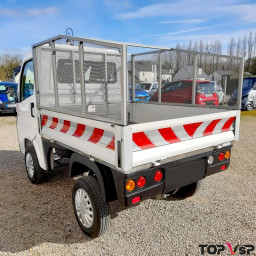 Vente camion utilitaire sans permis en ligne Casalini Kerry + plateau ridelles grillagées