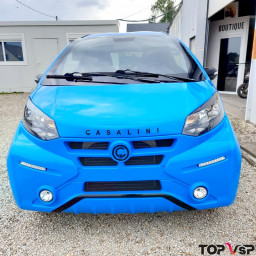 Voiture sans permis Casalini 550 Strada neuve couleur Bleu Riviera métallisé