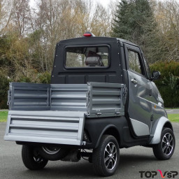 Magasin camion utilitaire sans permis électrique Imf Util-002 gris avec plateau