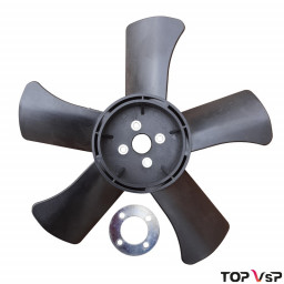 Hélice soufflante 5 pales de radiateur pour moteur Lombardini Focs